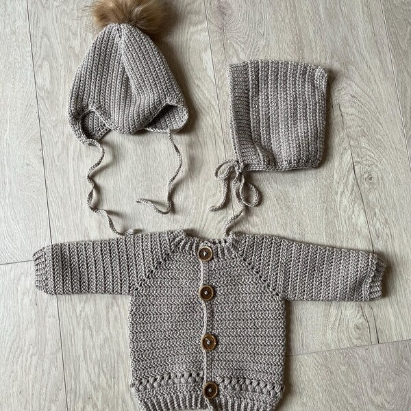 Ayla Cardigan Crochet Pattern Sizes Preemie to 10 years Digtal Download PDF