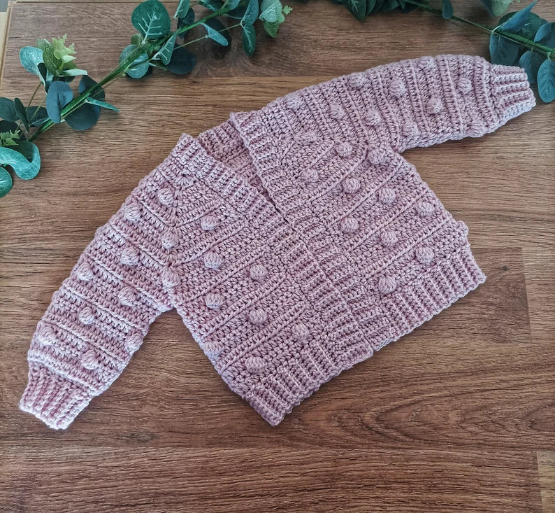 Child Skyler Cardigan Crochet Pattern PDF Digital download sizes Preemie to 10 years