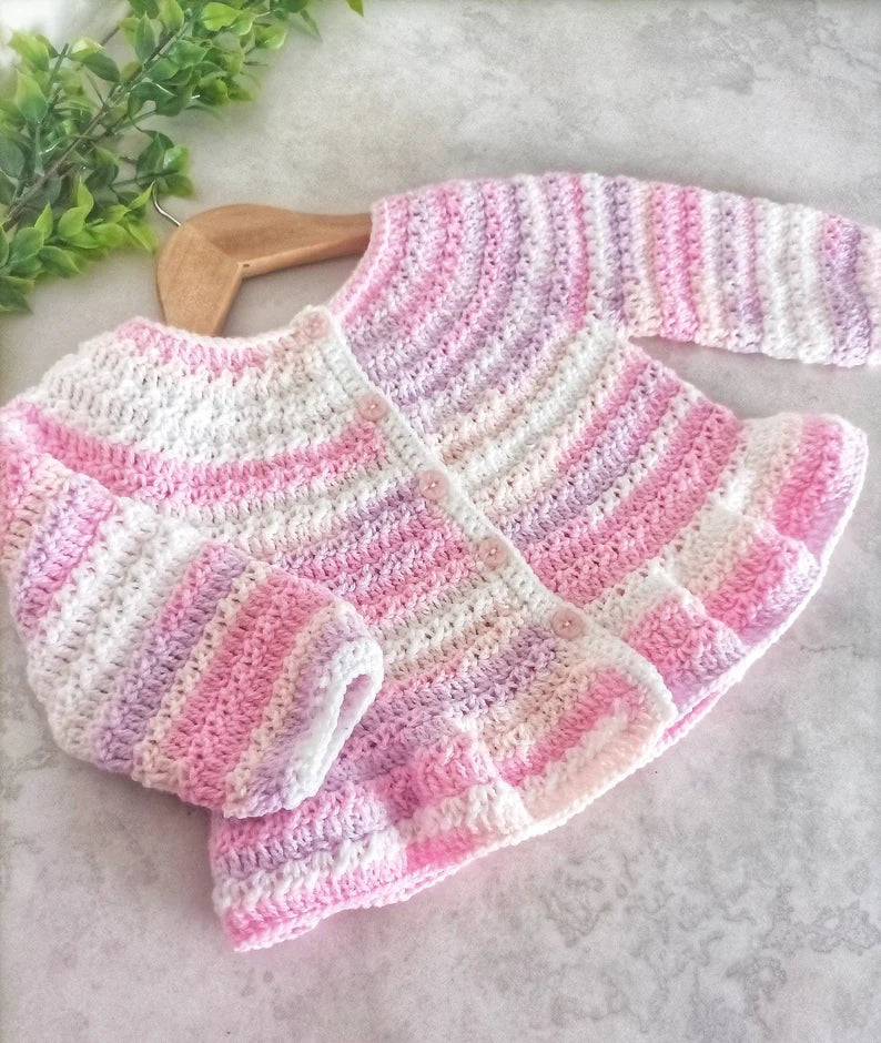 Harmony Cardigan Crochet Pattern Sizes Preemie to 10 Years DIGITAL DOWNLOAD PDF