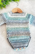 Alpine Baby Romper Crochet Pattern Sizes Preemie to 2 Years Digital Download PDF