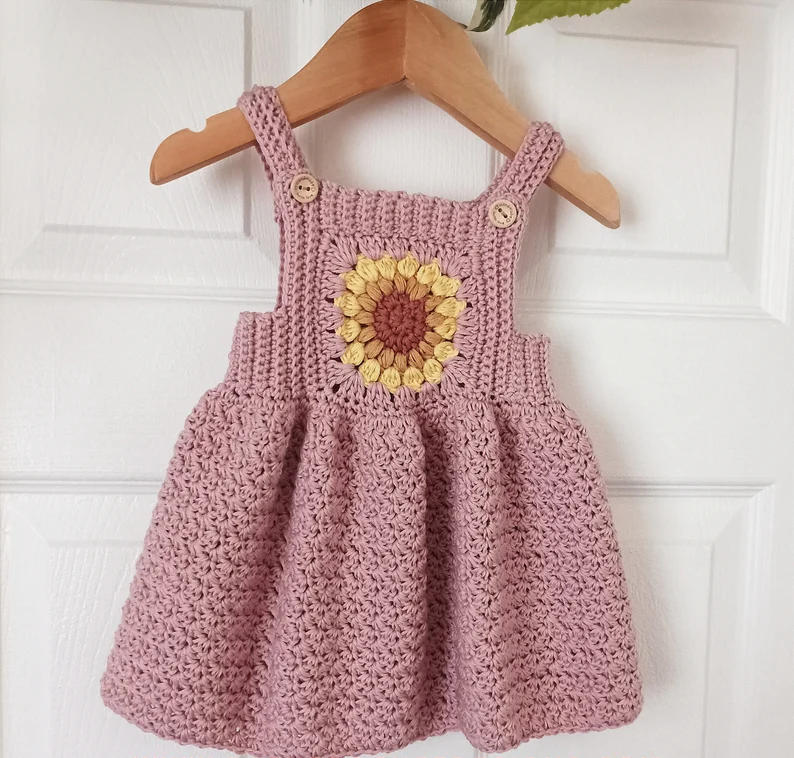 Dress Crochet Pattern sizes Newborn to 4 Years PDF Digital Download