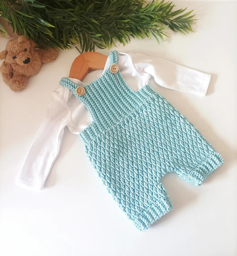 Alpine Overalls Crochet Pattern Sizes Preemie to 4 years Digital Download PDF