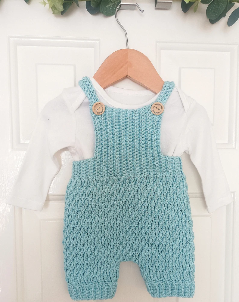 Alpine Overalls Crochet Pattern Sizes Preemie to 4 years Digital Download PDF