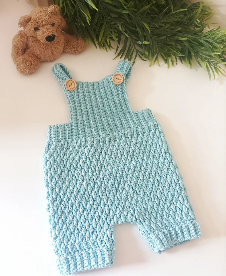 Alpine Overalls Crochet Pattern Sizes Preemie to 4 years Digital Download PDF