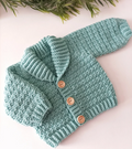 Shawl Collar Cardigan Crochet Pattern Sizes Preemie to 10 Years Digital Download PDF