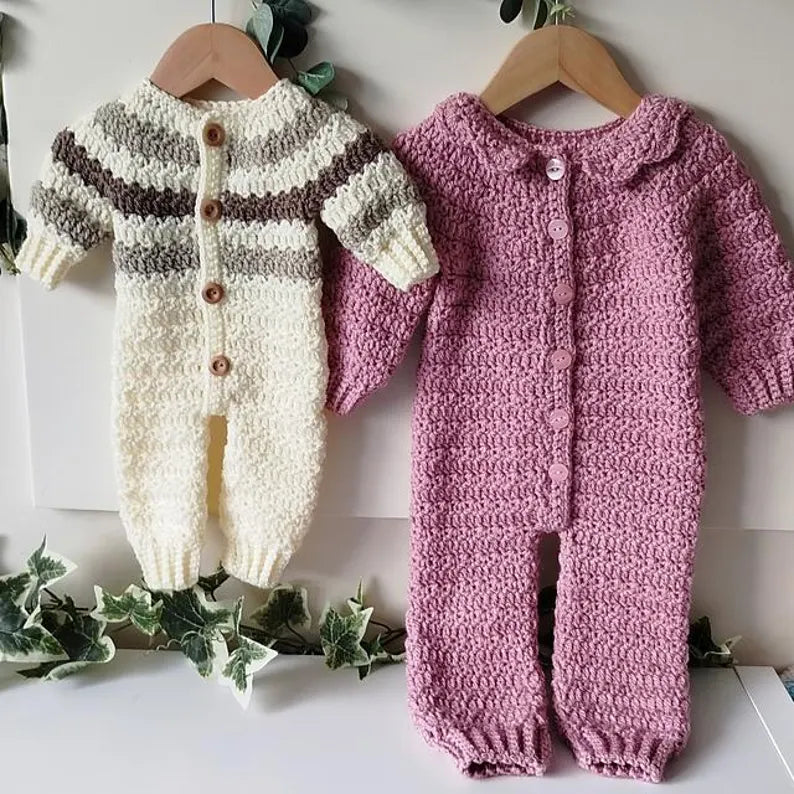 Harmony Romper Crochet Pattern Sizes Preemie to 4 Years Digital Download PDF