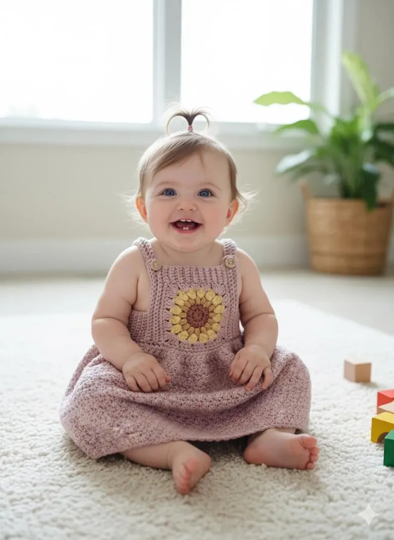 Dress Crochet Pattern sizes Newborn to 4 Years PDF Digital Download
